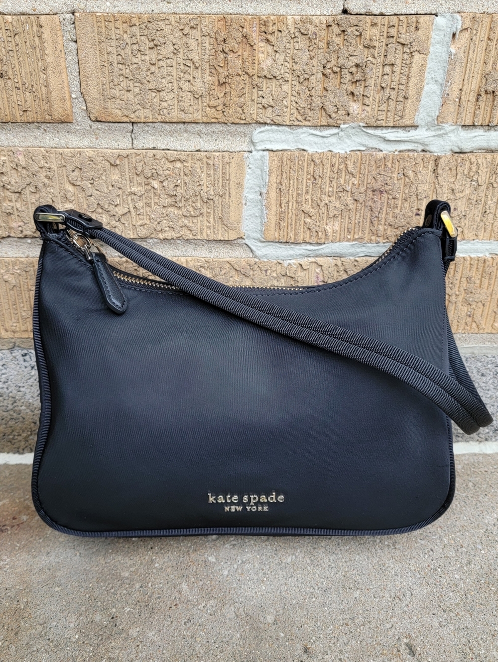 Kate Spade Little Better Sam Black Nylon Small Shoulder Bag